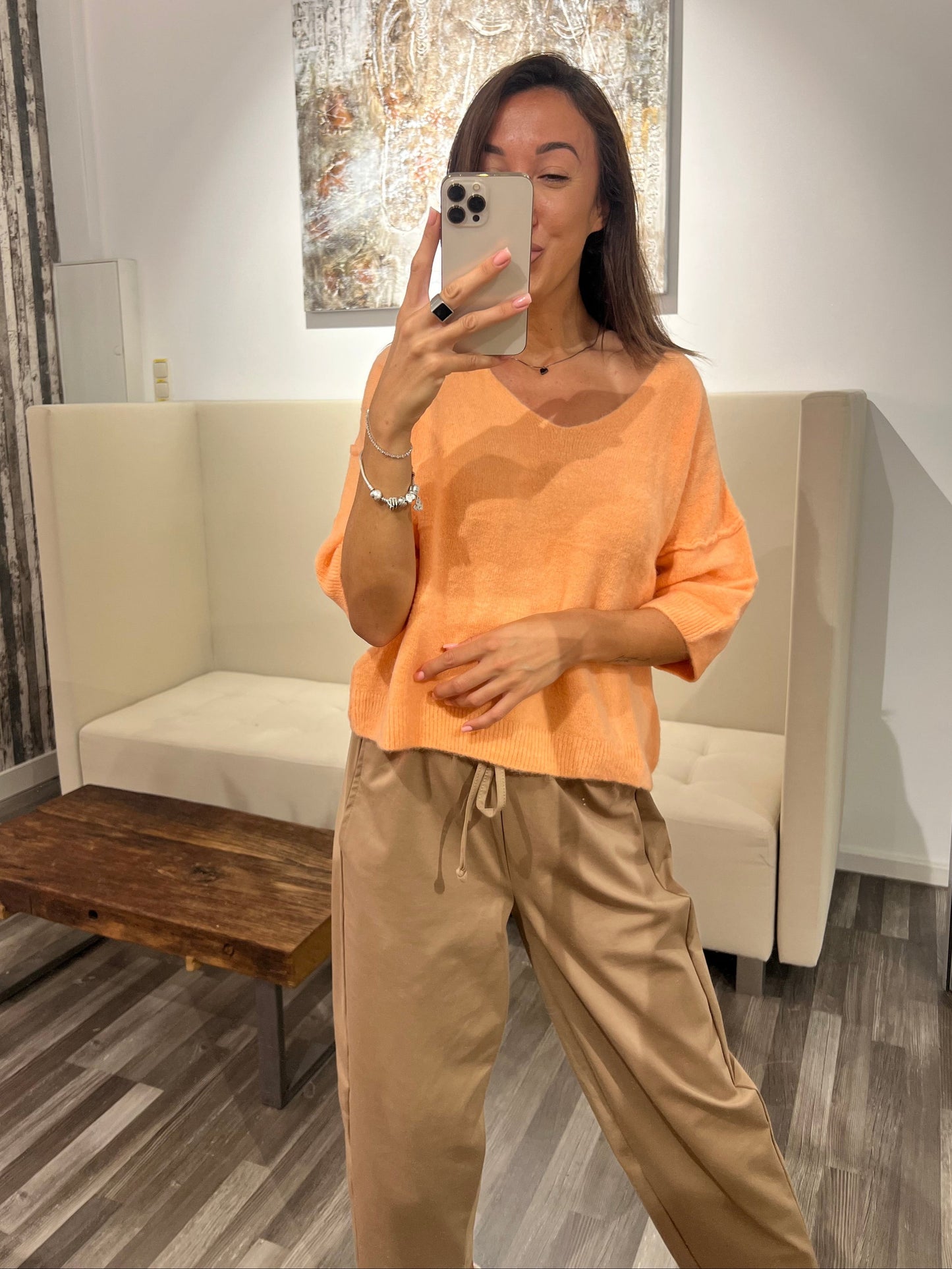 Shirt Valejandra – Feiner Alpaka-Strick | Made in Italy