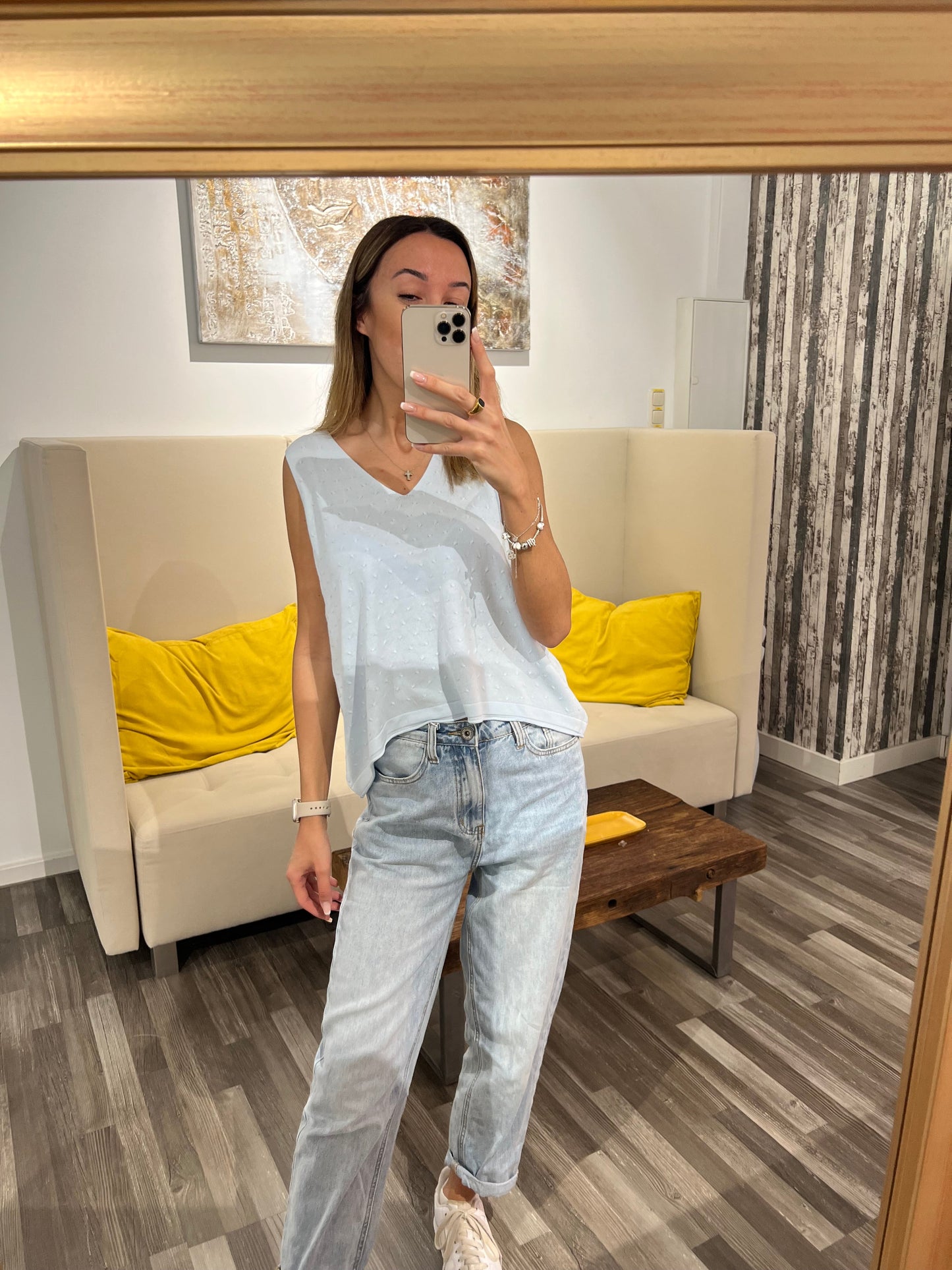 Top Vlutra – Leichtes Struktur-Top | Made in Italy