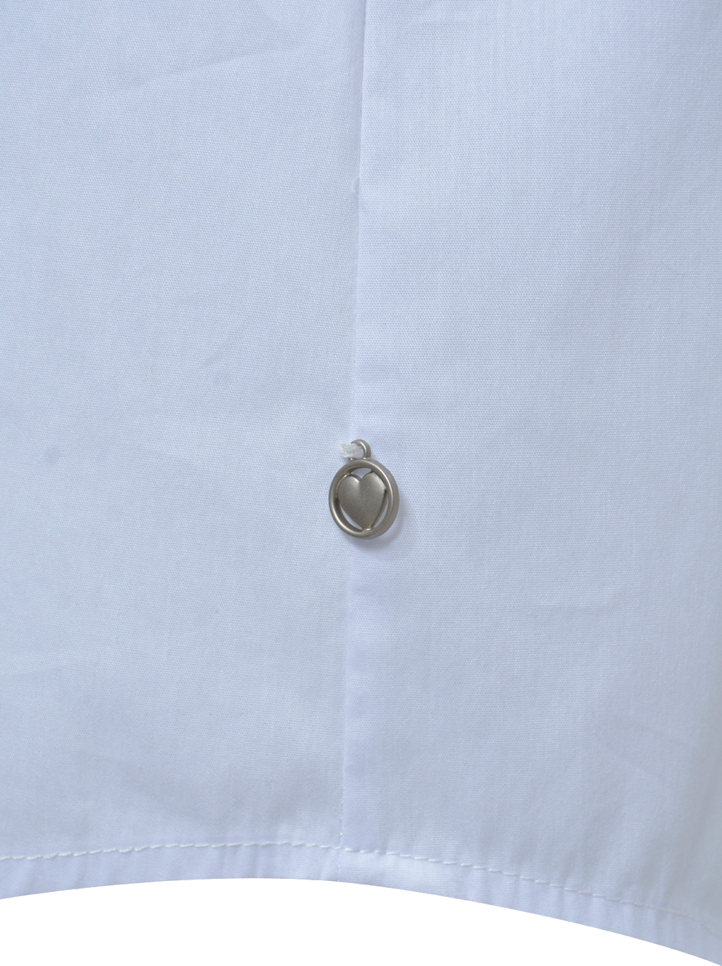 Heartkiss Oversize Bluse in Weiß – Zeitlose Damenbluse mit „PEACEFUL“ Statement