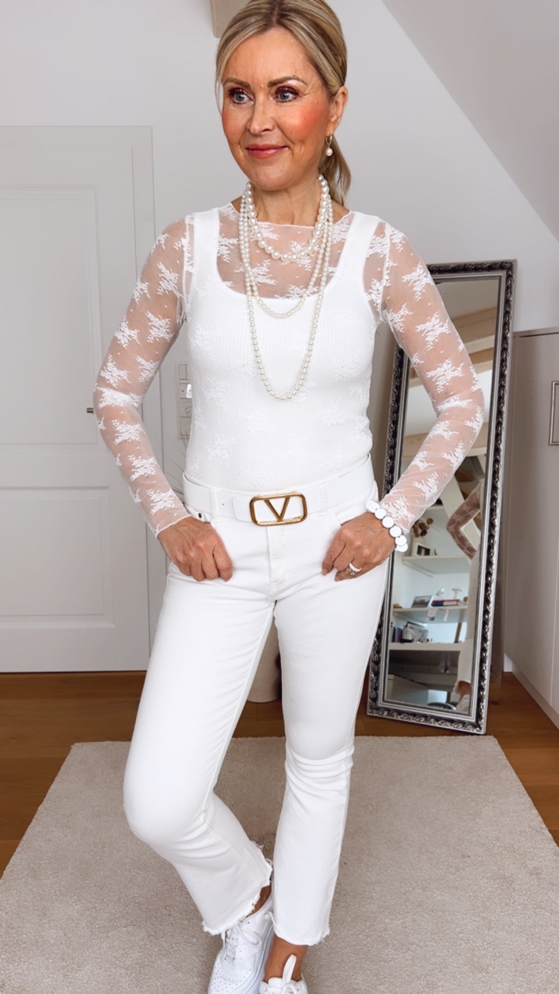 Gürtel Vexklusiv – Schwarzer Ledergürtel mit goldener Statement-Schließe