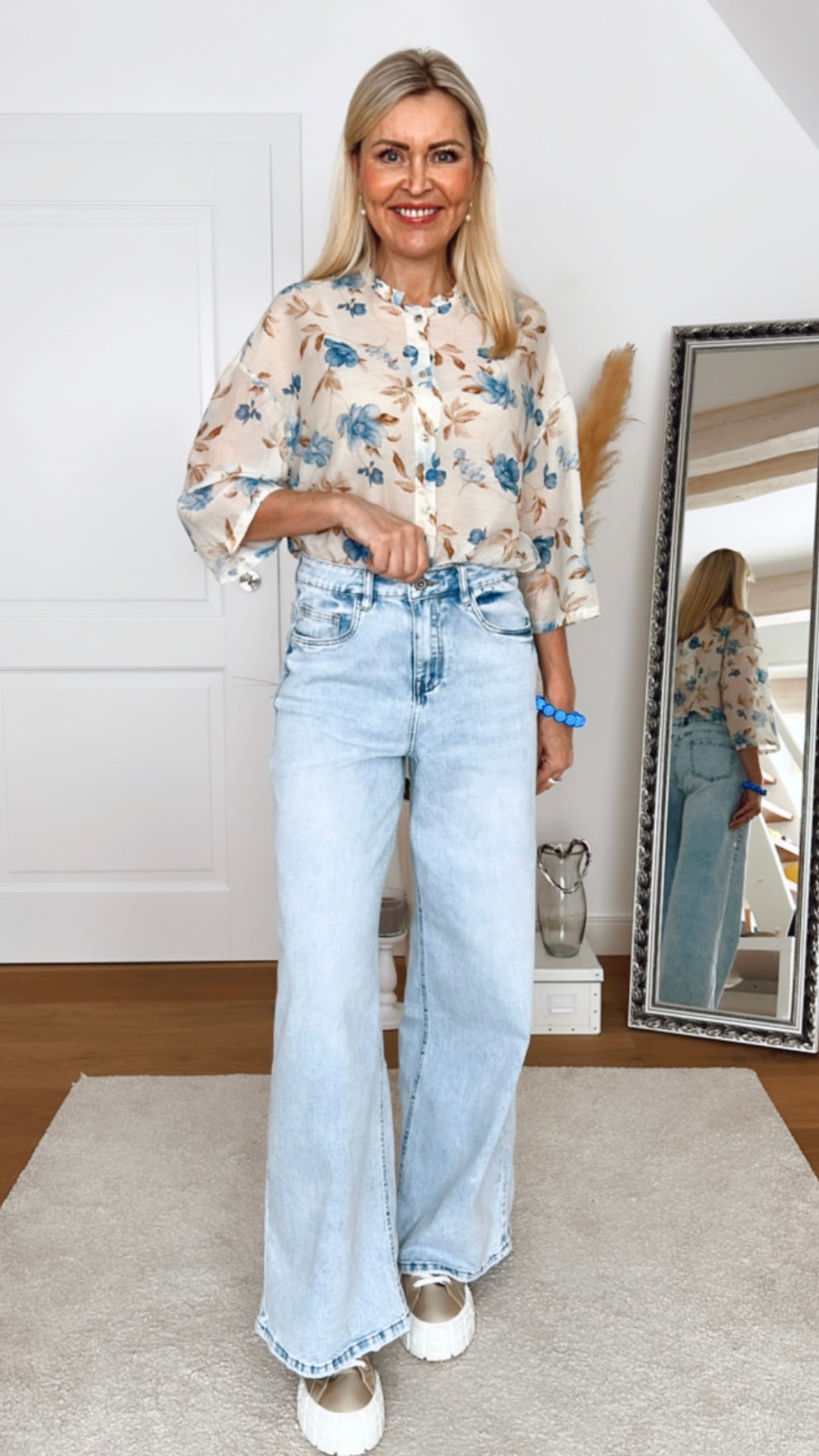 Jeans Vlilien – Helle Wide-Leg Denim mit softem Stretch