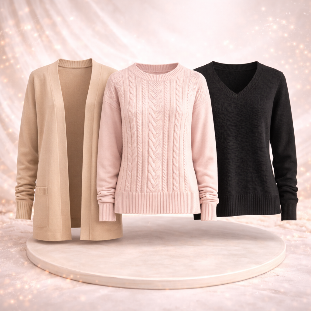 Cadigan, Pullover & Strick