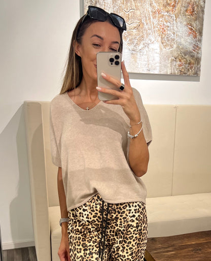 Pullunder Vaufgeschlossen – Feinstrick mit V-Ausschnitt | Made in Italy