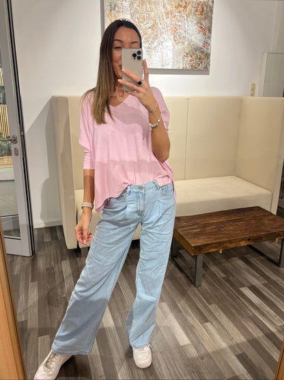 Jeans Vorchideen – Soft Wide-Leg Denim mit eleganter Leichtigkeit