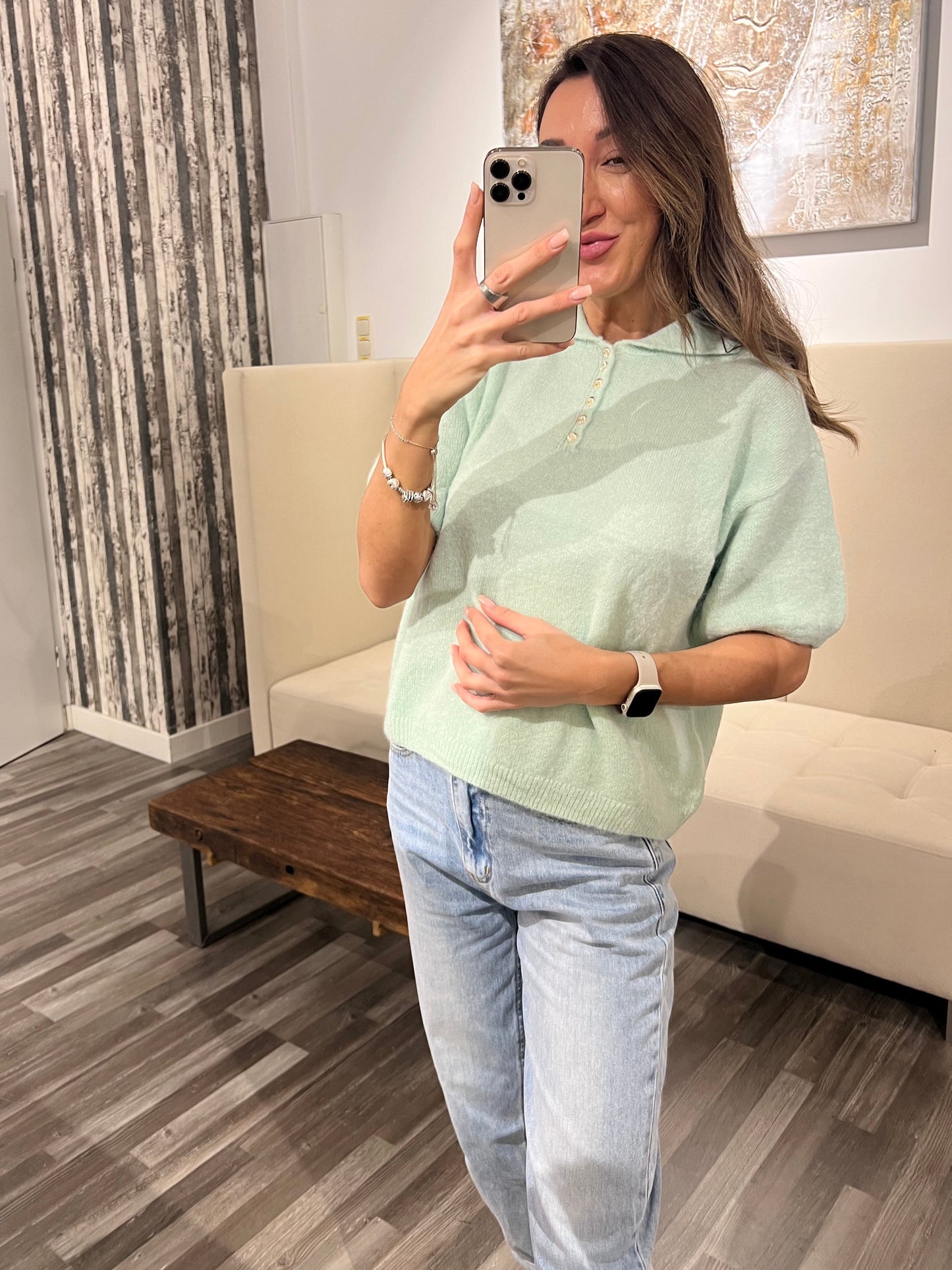 Pullover Vpolo – Soft Alpaka Polo Chic | Made in Italy