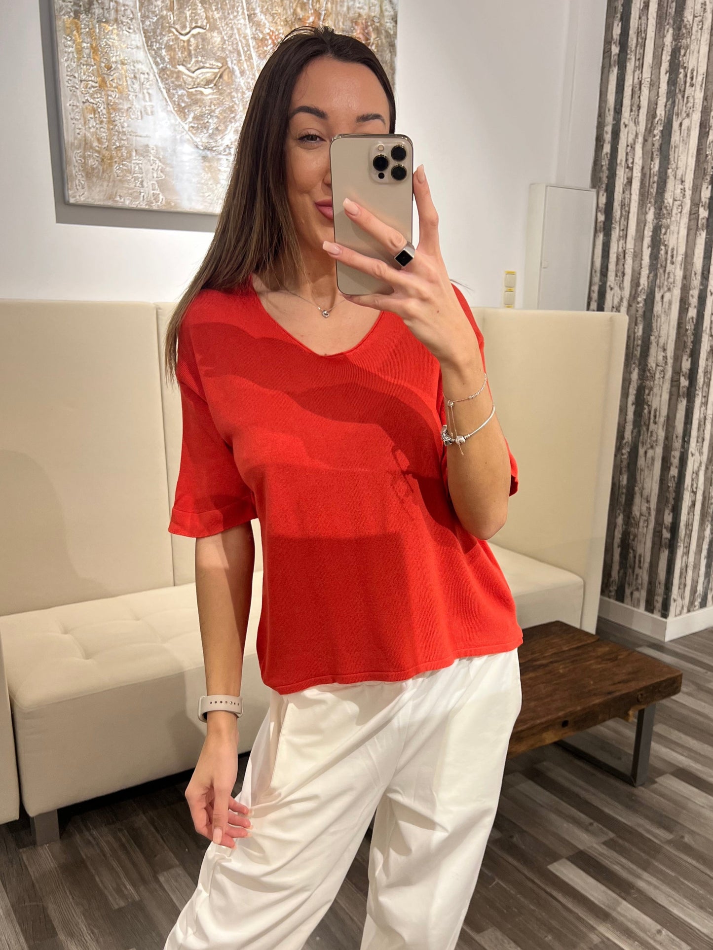 Shirt V. Lina – Softes Modal-Shirt | Made in Italy