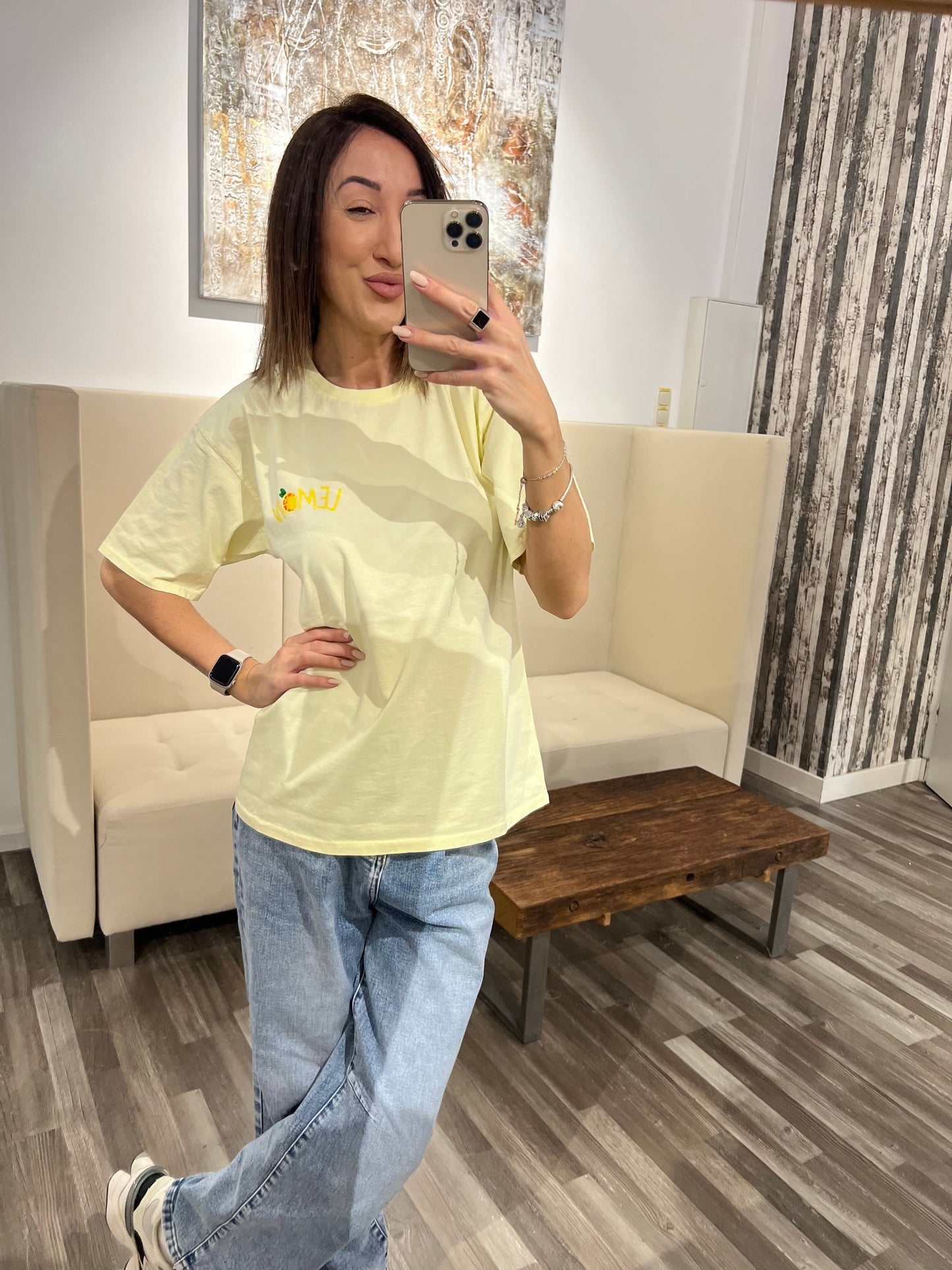 T-Shirt Vlimoncello – Statement-Shirt mit Lemon-Print
