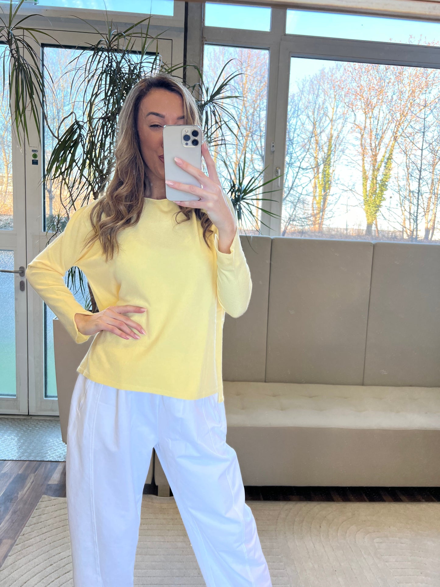 ok Feinstrickpullover Variadne mit Rundhals