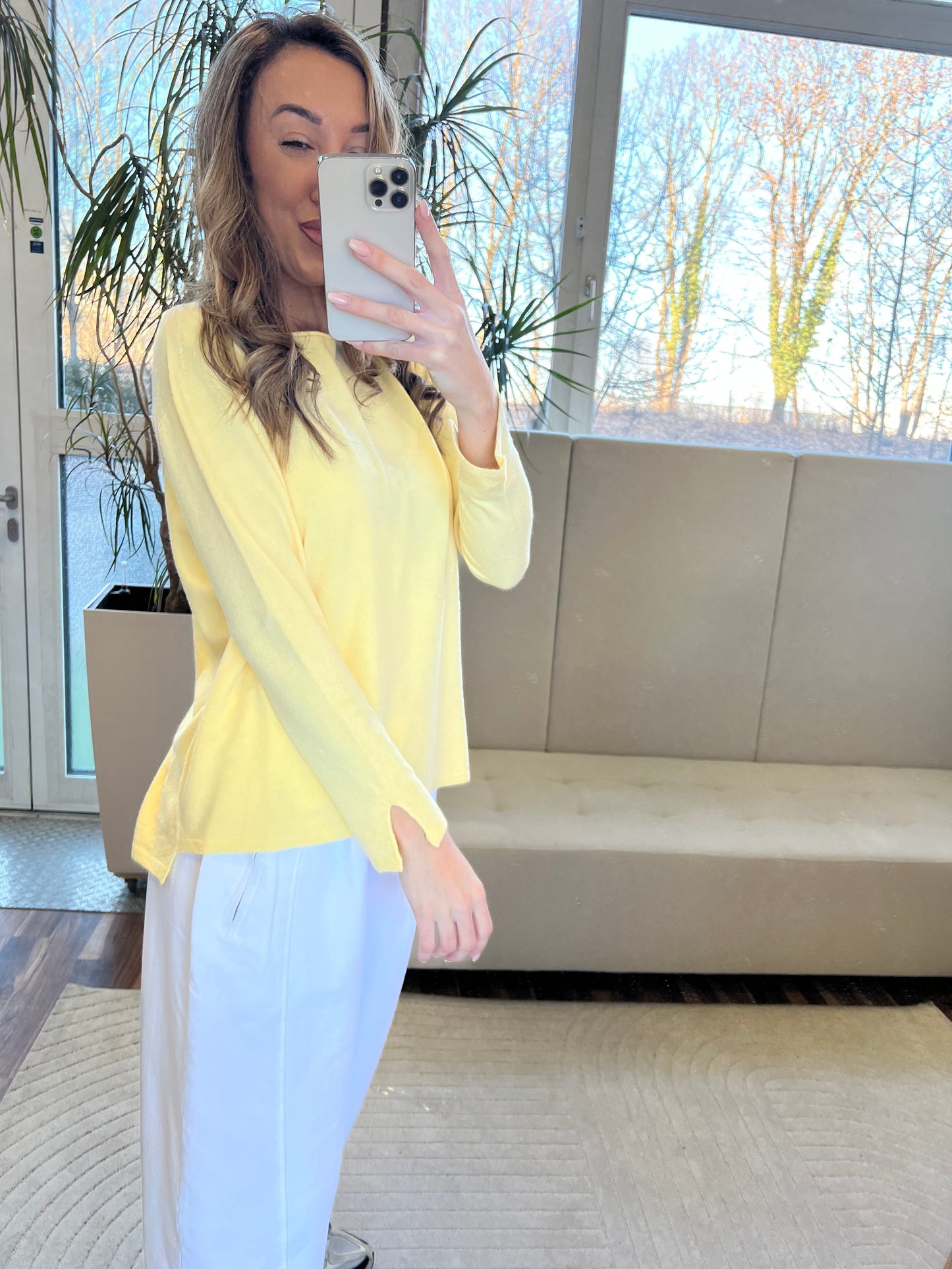 ok Feinstrickpullover Variadne mit Rundhals