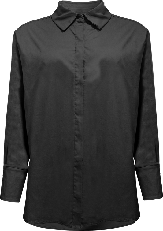 Costamani Emma Shirt in Schwarz – Zeitlose Bluse im skandinavischen Minimalismus