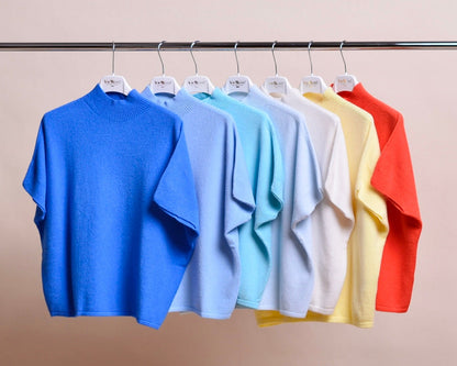 Pullover Vgraceful – Feinstrick mit modernem Stehkragen | Made in Italy