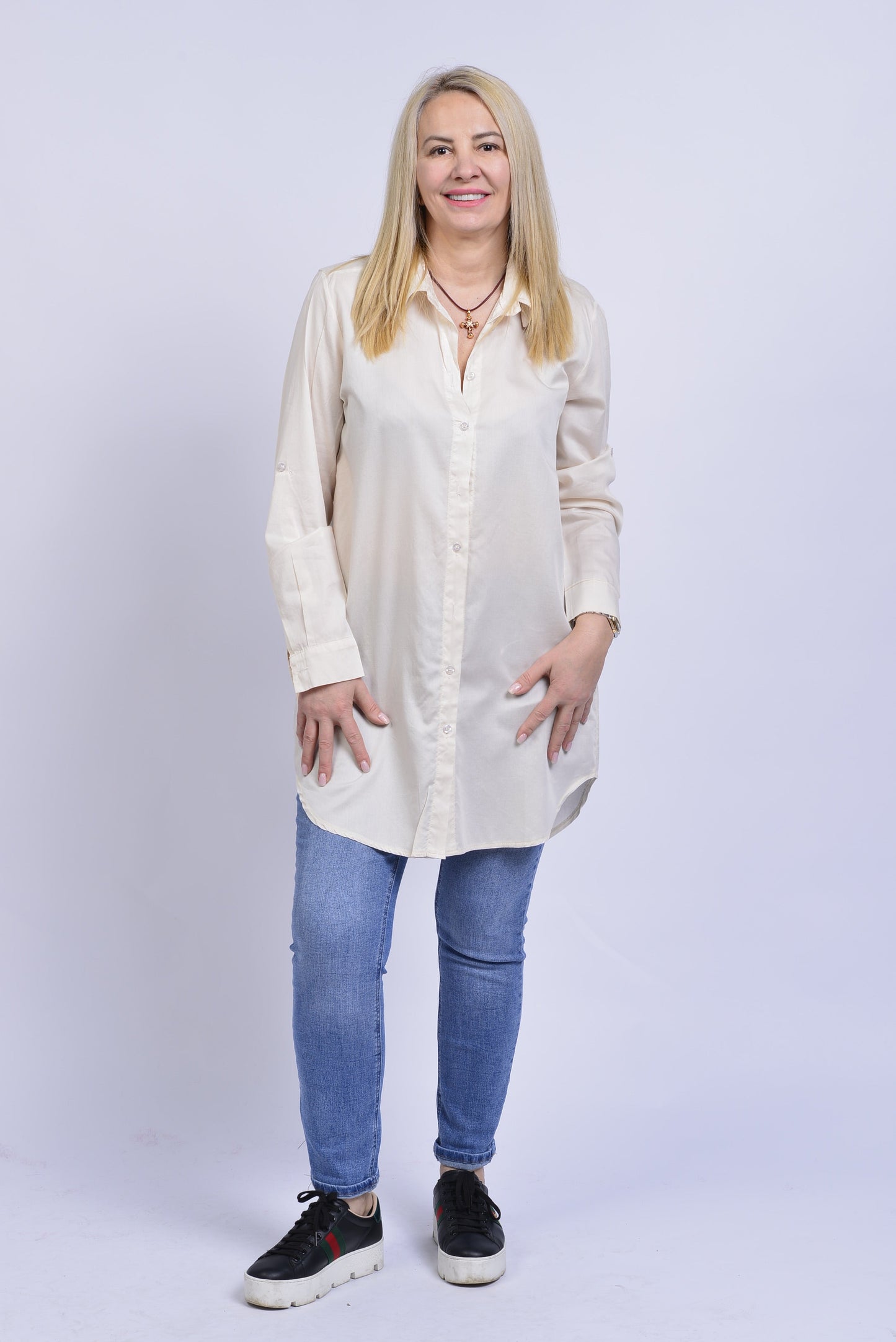 Bluse Vkali – Luftige Baumwollbluse Made in Italy