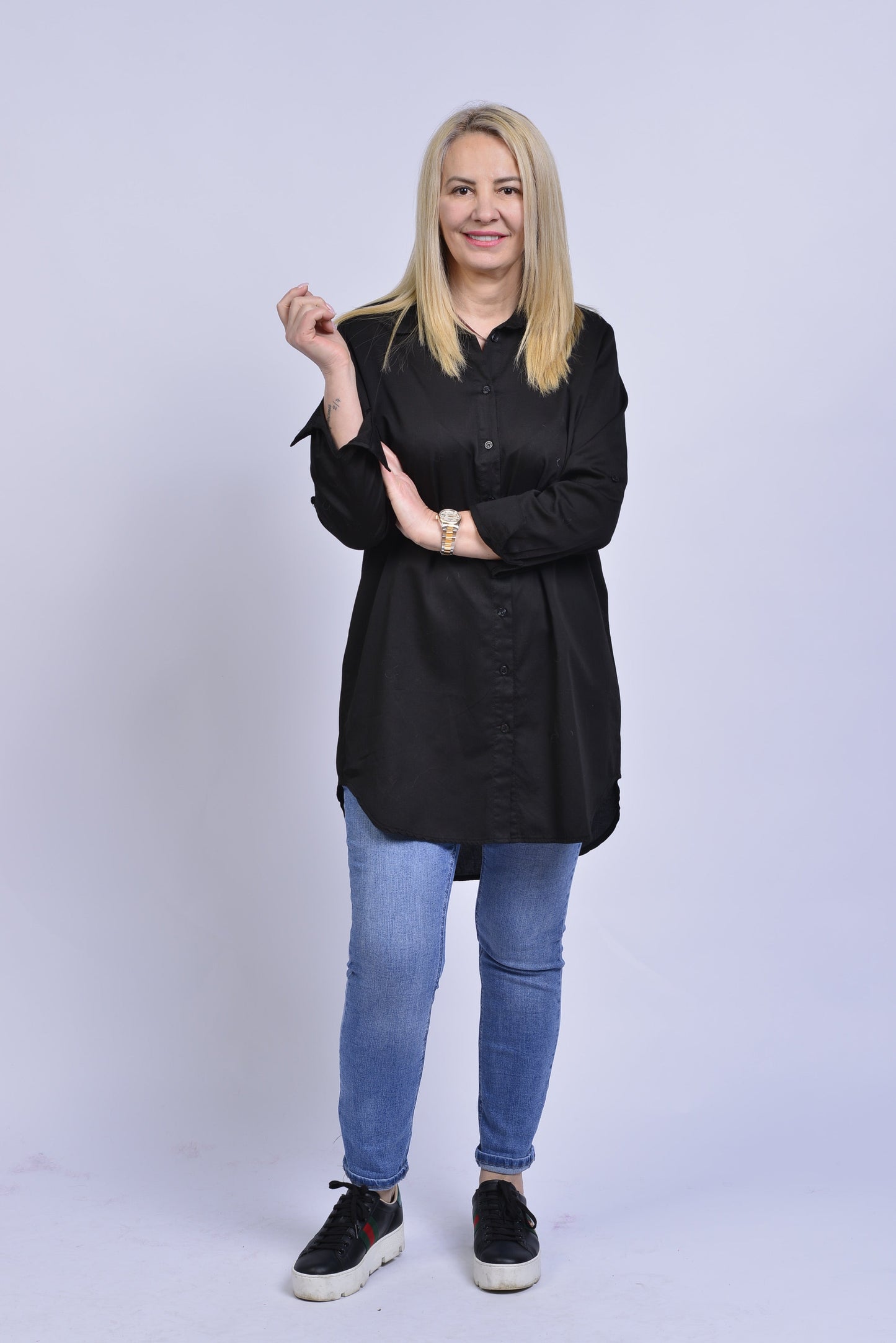 Bluse Vkali – Luftige Baumwollbluse Made in Italy