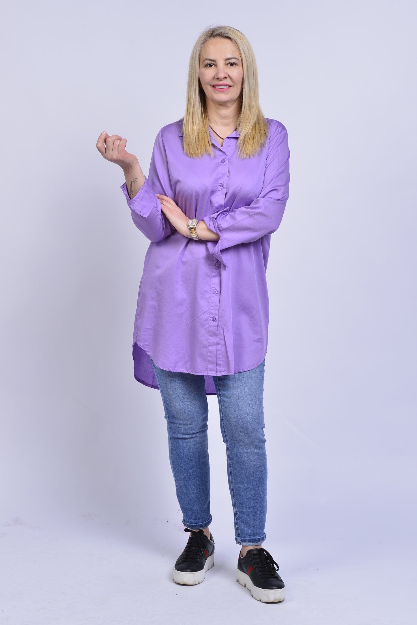 Bluse Vkali – Luftige Baumwollbluse Made in Italy