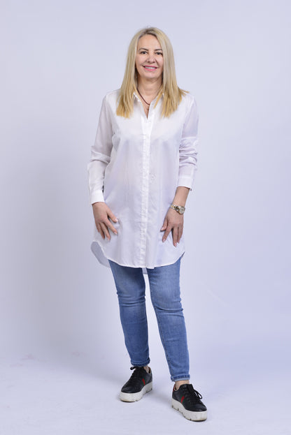 Bluse Vkali – Luftige Baumwollbluse Made in Italy