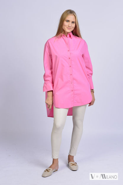 Bluse Vcarleen – Lange Baumwollbluse | Made in Italy