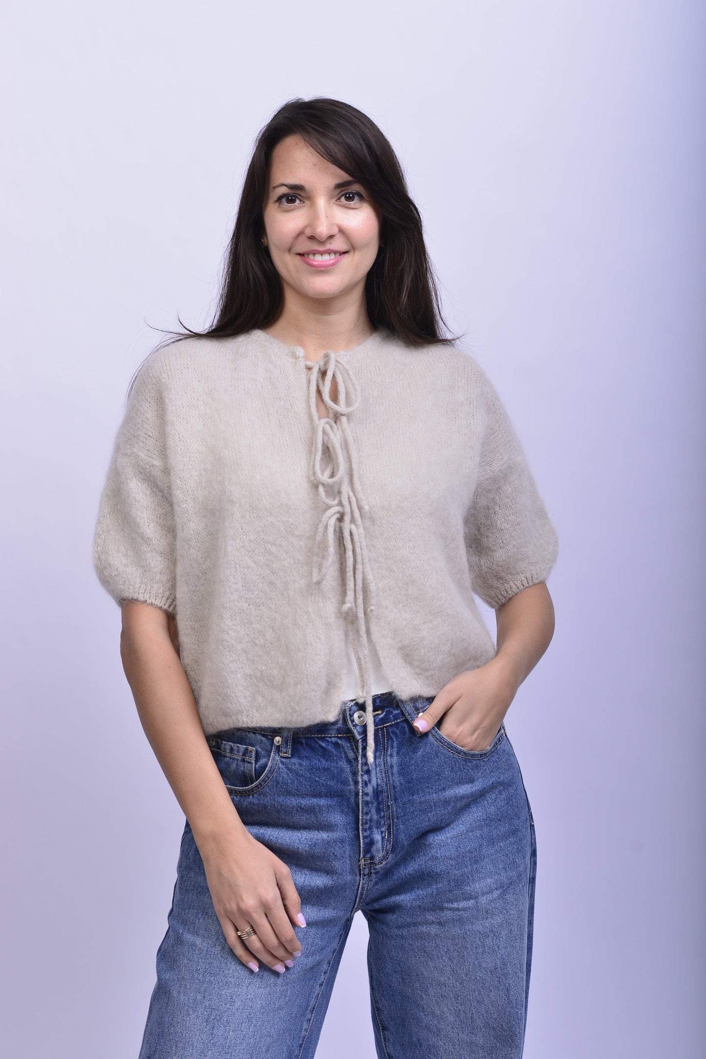 Jacke Vbogdana – Mohair Cardigan | Made in Italy