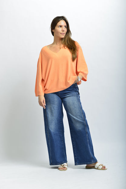 Pulli Vtiara – Leichter Feinstrick mit V-Ausschnitt | Made in Italy