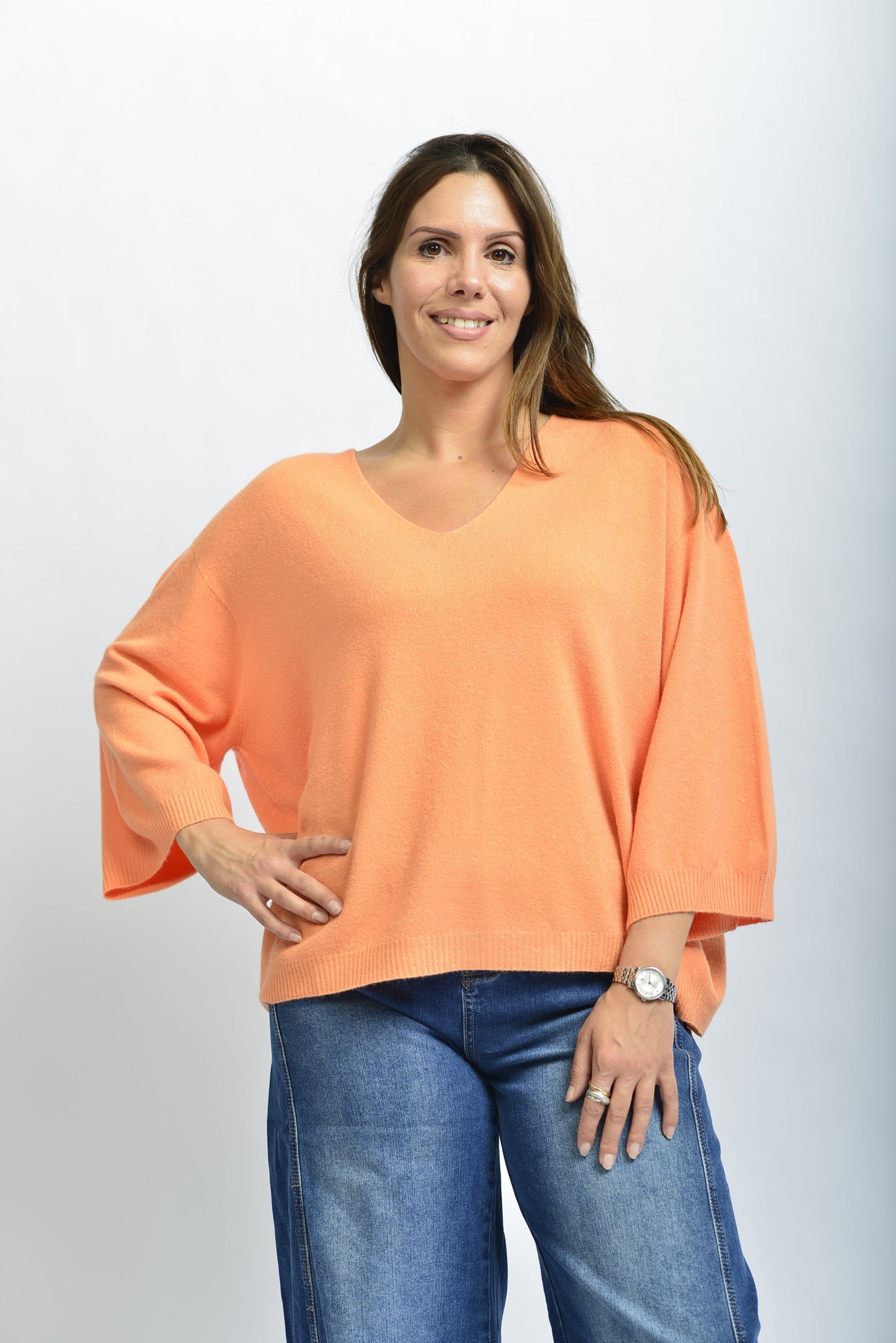 Pulli Vtiara – Leichter Feinstrick mit V-Ausschnitt | Made in Italy