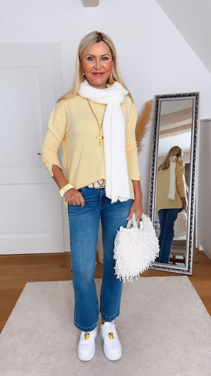 ok Feinstrickpullover Variadne mit Rundhals