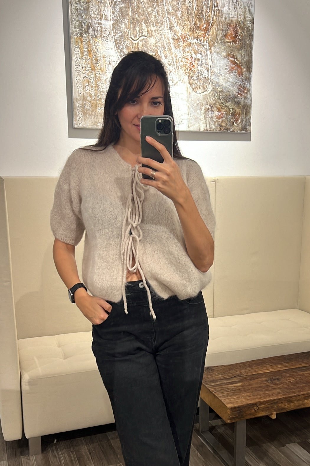 Jacke Vbogdana – Mohair Cardigan | Made in Italy