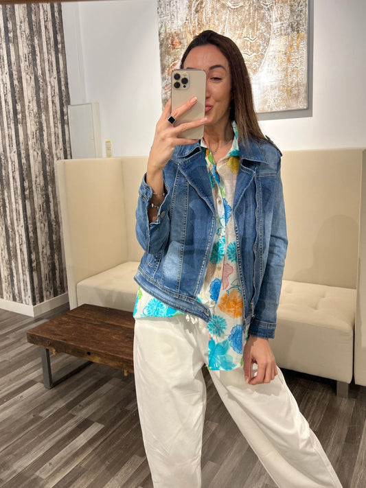 Jeans Jacke Vgamze – Modern Denim Biker Style