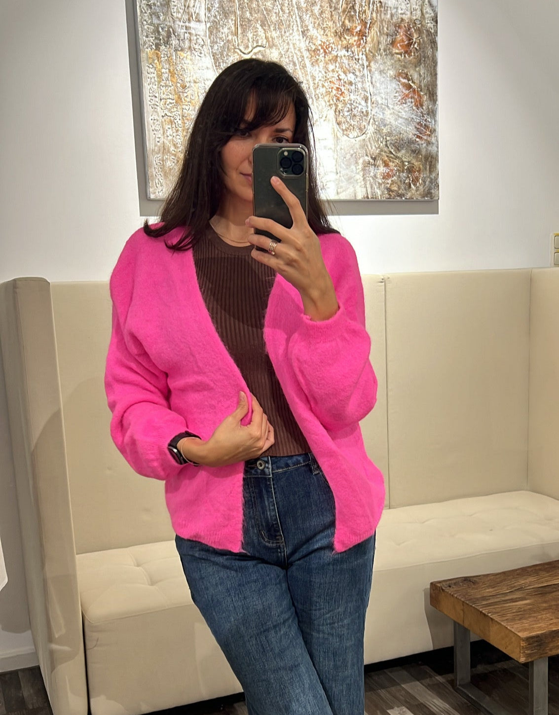 Strickjacke Vtimea – Baby Alpaka Luxury Cardigan