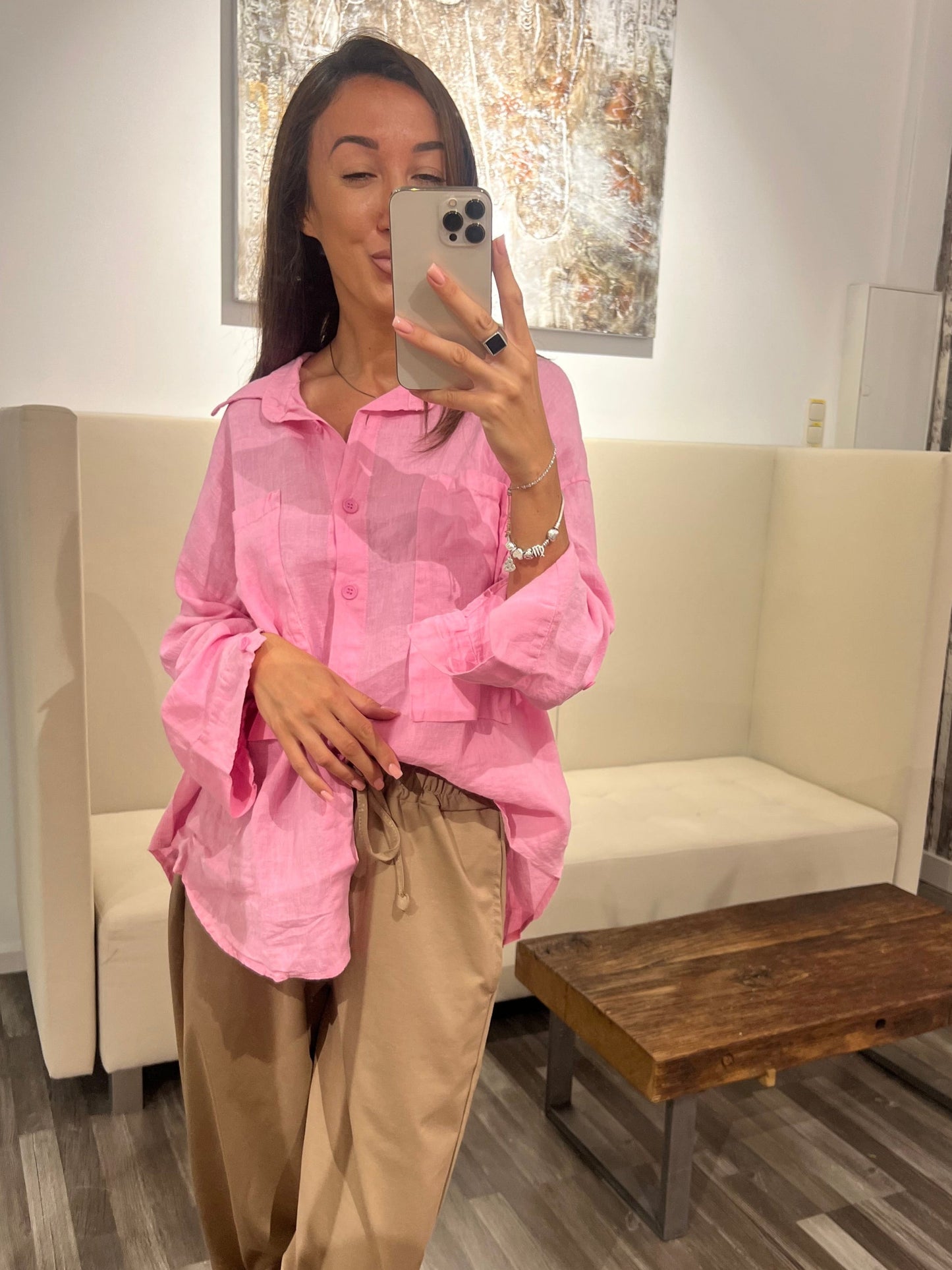 Bluse Vmessina – Luftige Leinen-Eleganz