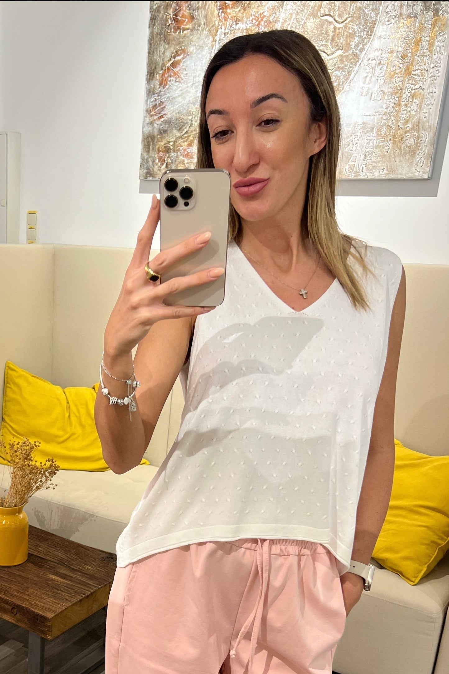 Top Vlutra – Leichtes Struktur-Top | Made in Italy