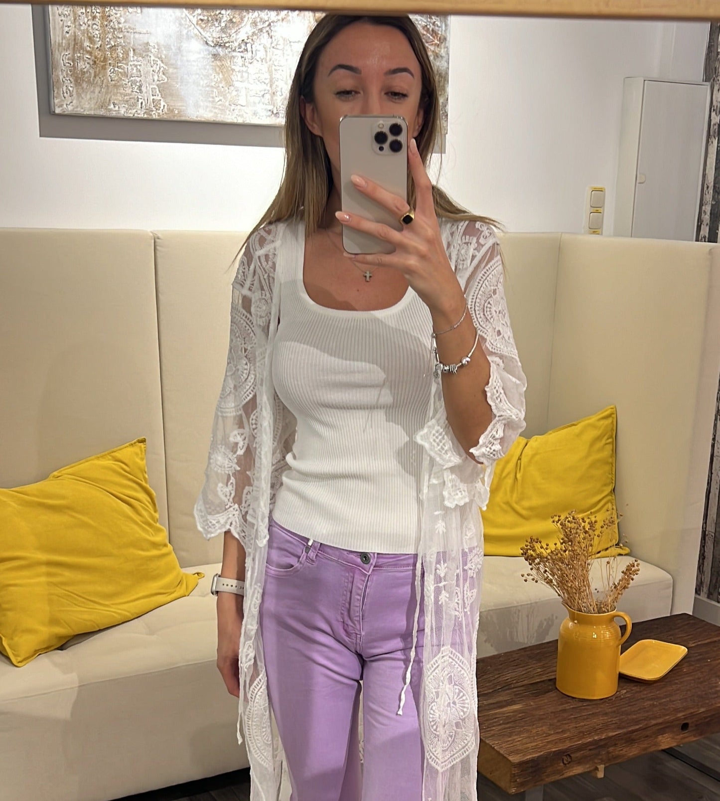 Top Vcindy – Geripptes Basic-Top | Made in Italy