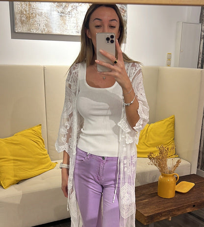 Top Vcindy – Geripptes Basic-Top | Made in Italy