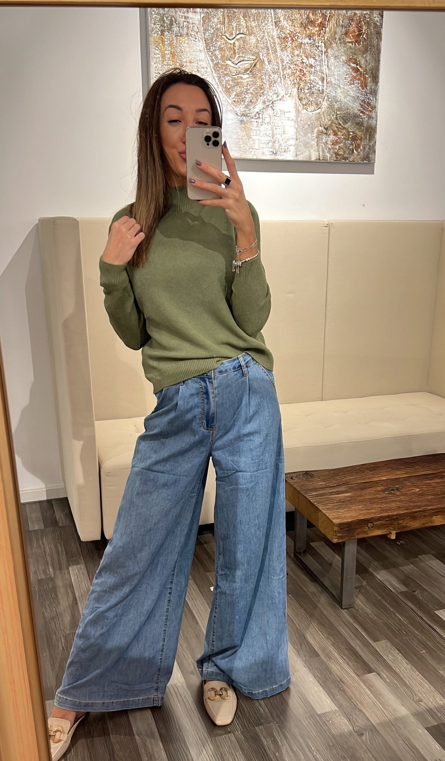 Jeans Vnelken – Fließende Wide-Leg-Denim mit moderner Silhouette