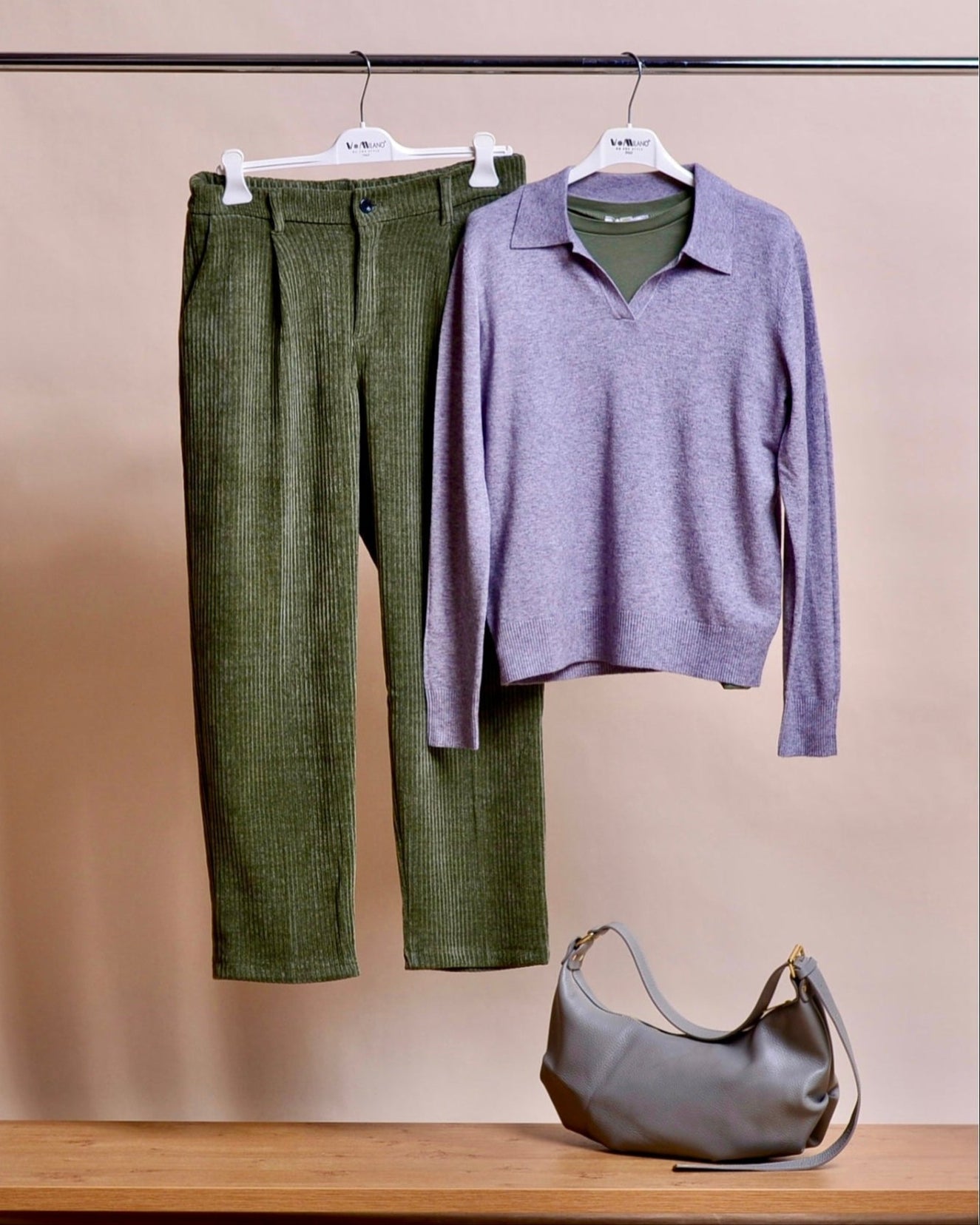 Pullover Vtempe – Feinstrick mit Kragen | Made in Italy