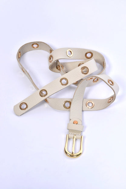 Gürtel Vkreis – Leder mit goldenen Ösendetails