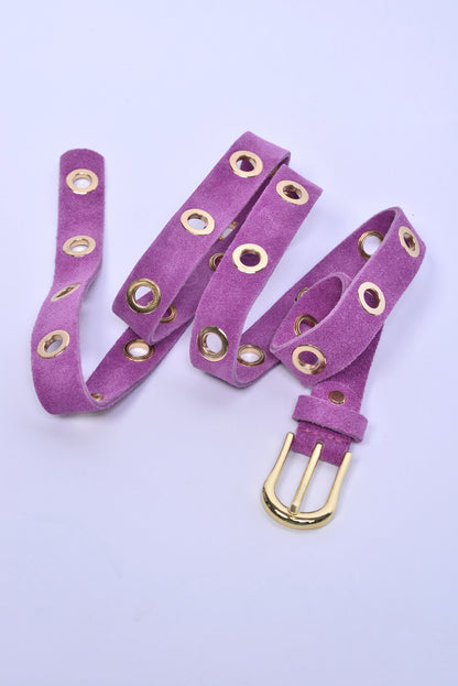 Gürtel Vkreis – Leder mit goldenen Ösendetails