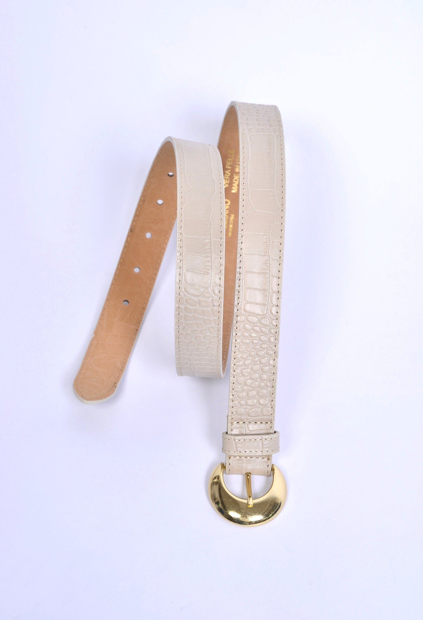 Gürtel Vkroko – Statement-Leder in edler Kroko-Optik