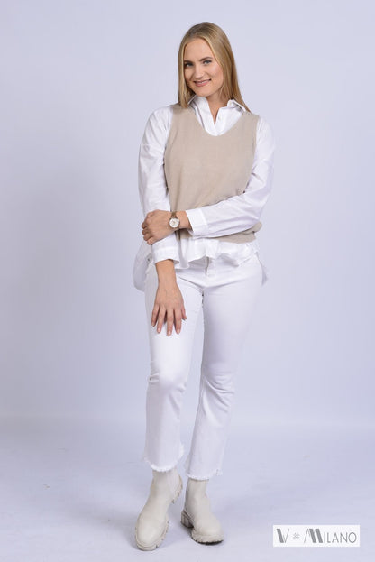 Pullunder Vnarcissa – Leichter Modal-Feinstrick | Made in Italy