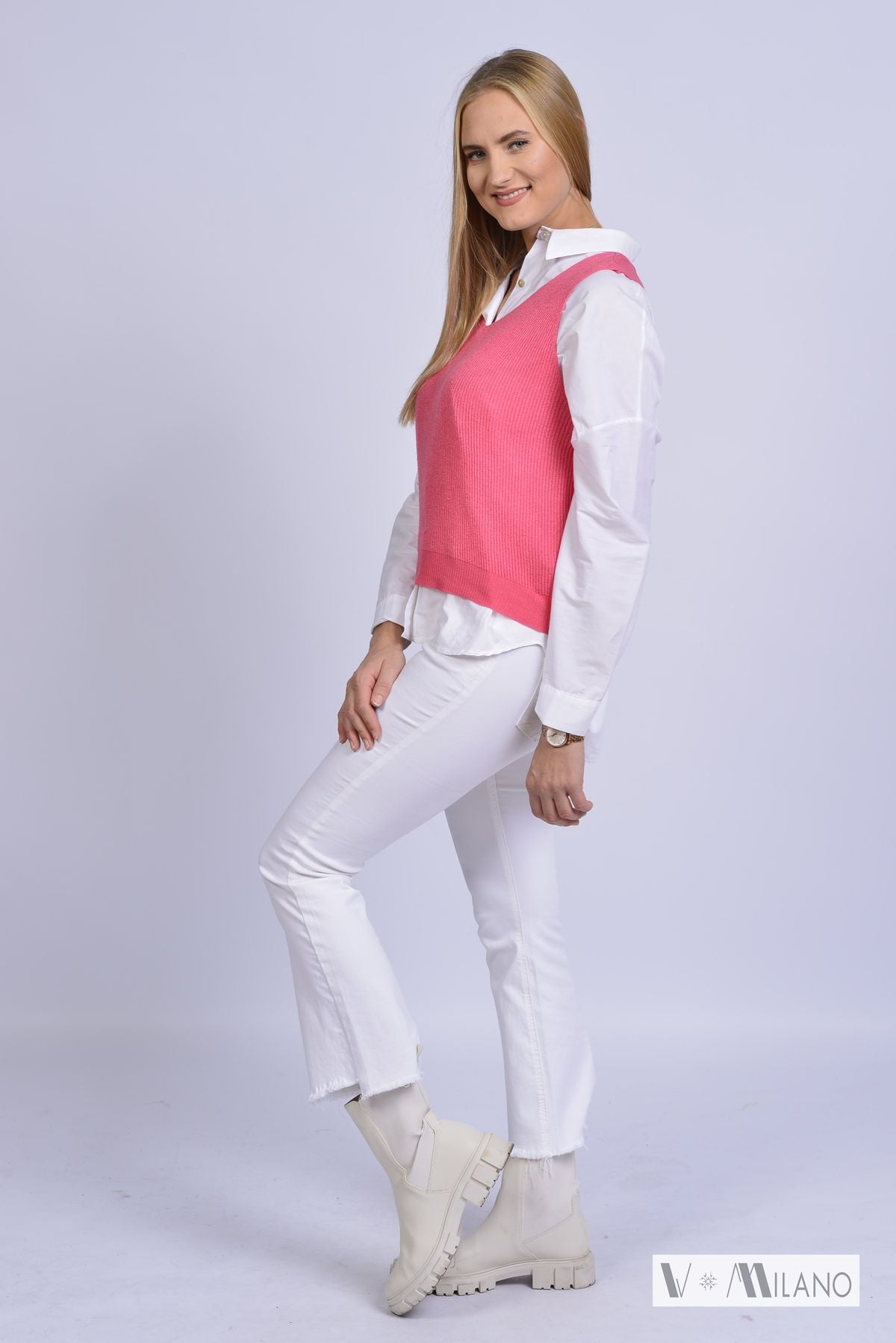 Pullunder Vnarcissa – Leichter Modal-Feinstrick | Made in Italy