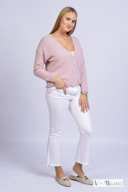 Strickjacke Vflauschig – Soft Alpaka Blend Cardigan