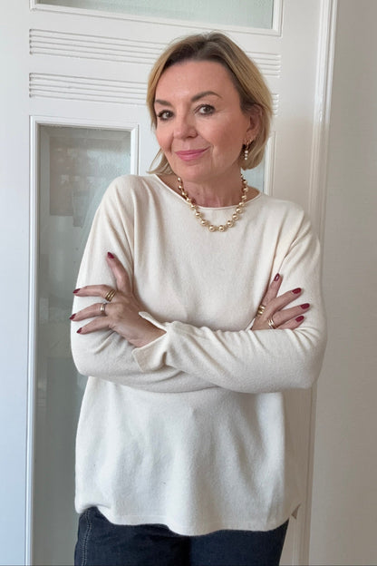 ok Feinstrickpullover Variadne mit Rundhals