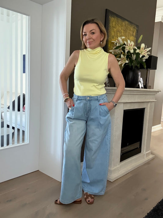 Top Vkaila – Elegantes Basic mit Stehkragen