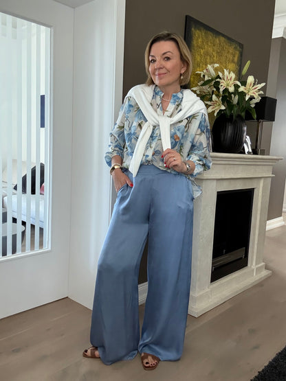 Bluse Vpalma – Luxuriöse Leichtigkeit in Baumwoll-Seide