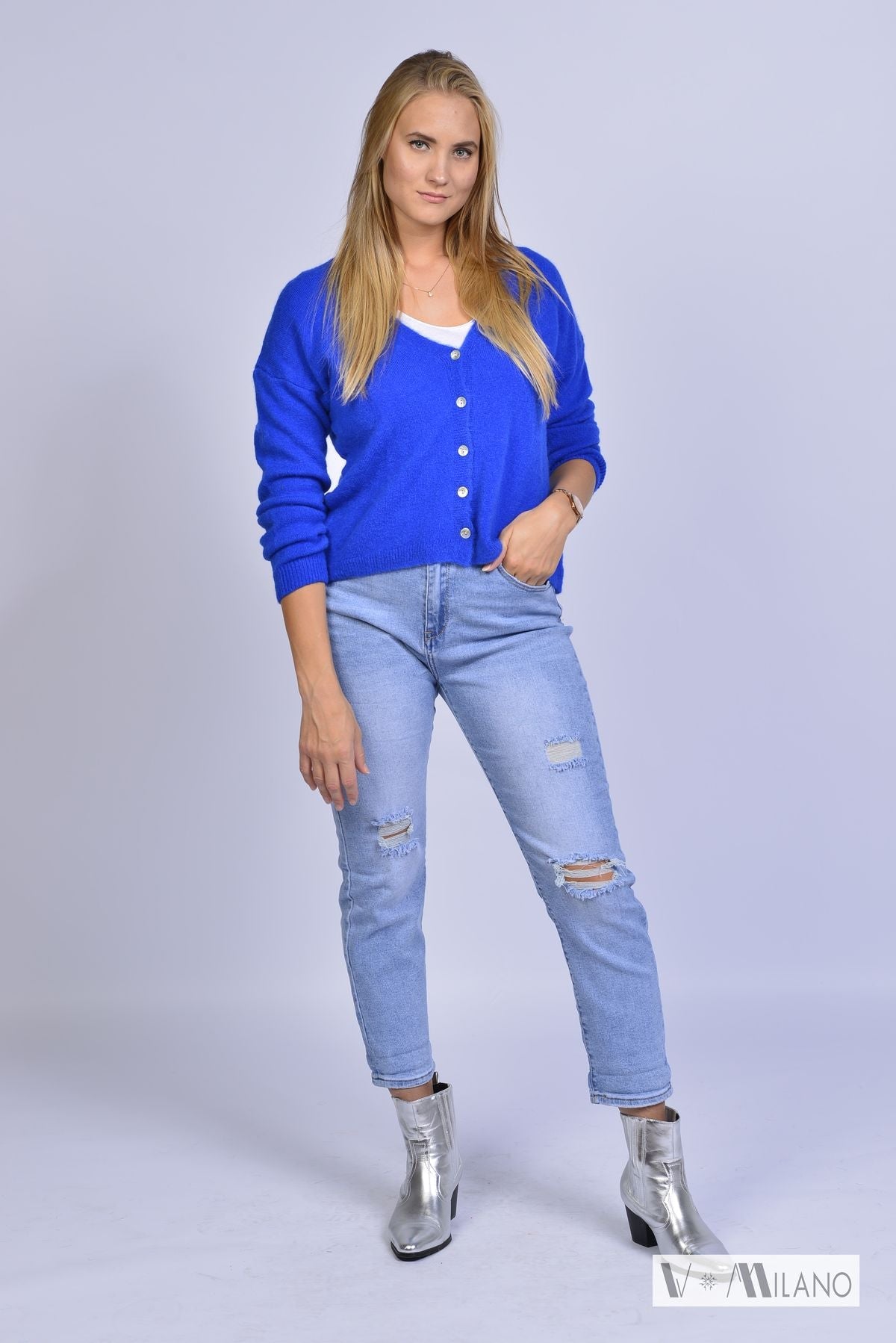 Strickjacke Vflauschig – Soft Alpaka Blend Cardigan