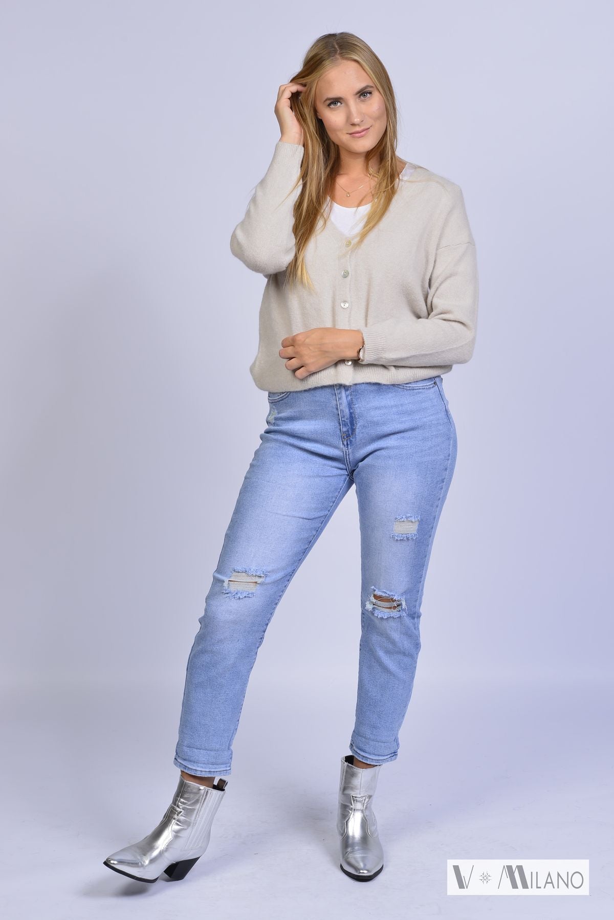 Strickjacke Vflauschig – Soft Alpaka Blend Cardigan