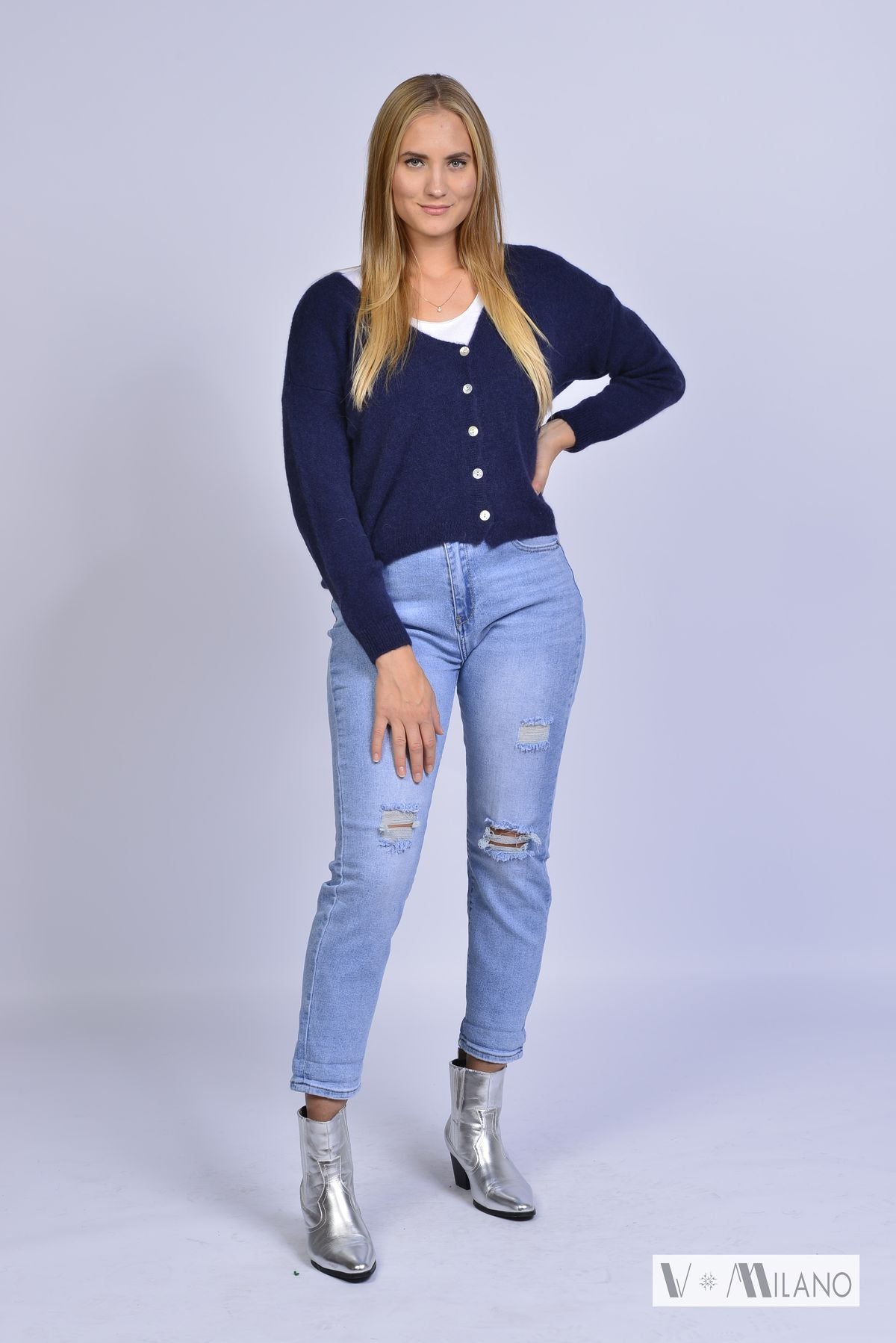 Strickjacke Vflauschig – Soft Alpaka Blend Cardigan