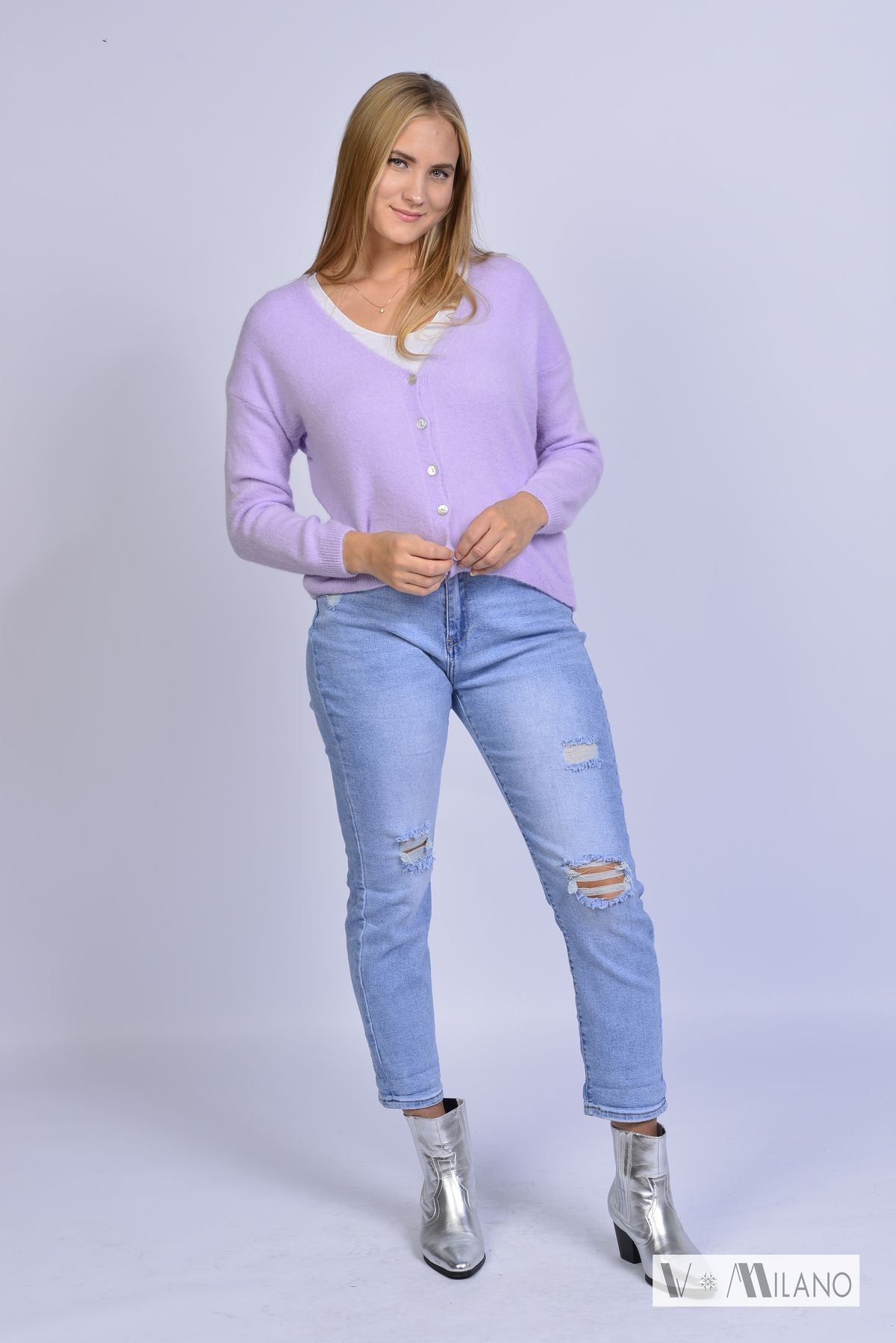 Strickjacke Vflauschig – Soft Alpaka Blend Cardigan