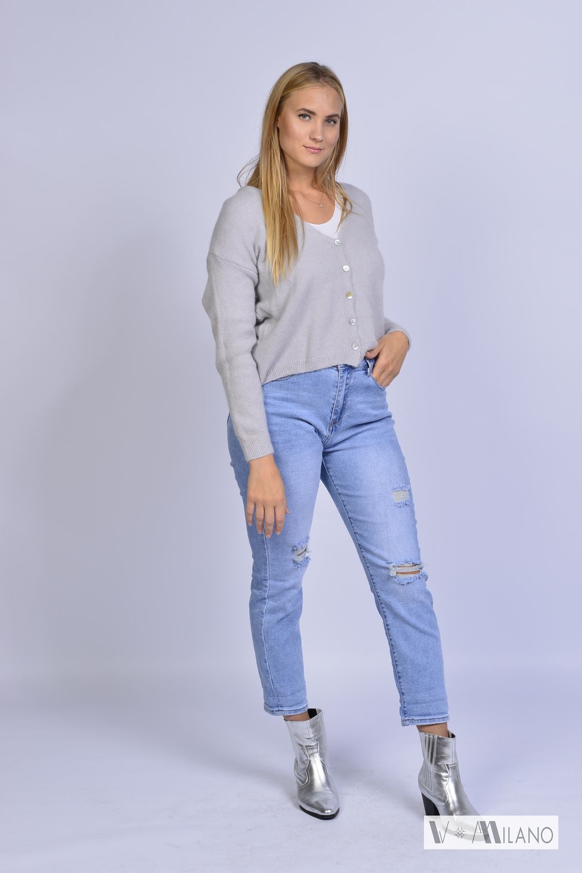 Strickjacke Vflauschig – Soft Alpaka Blend Cardigan