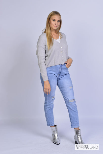 Strickjacke Vflauschig – Soft Alpaka Blend Cardigan