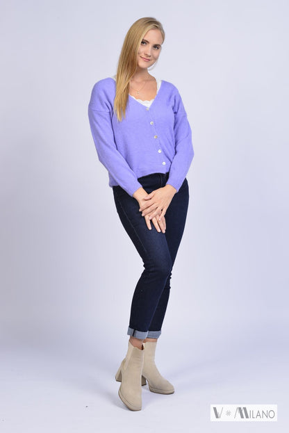 Strickjacke Vflauschig – Soft Alpaka Blend Cardigan