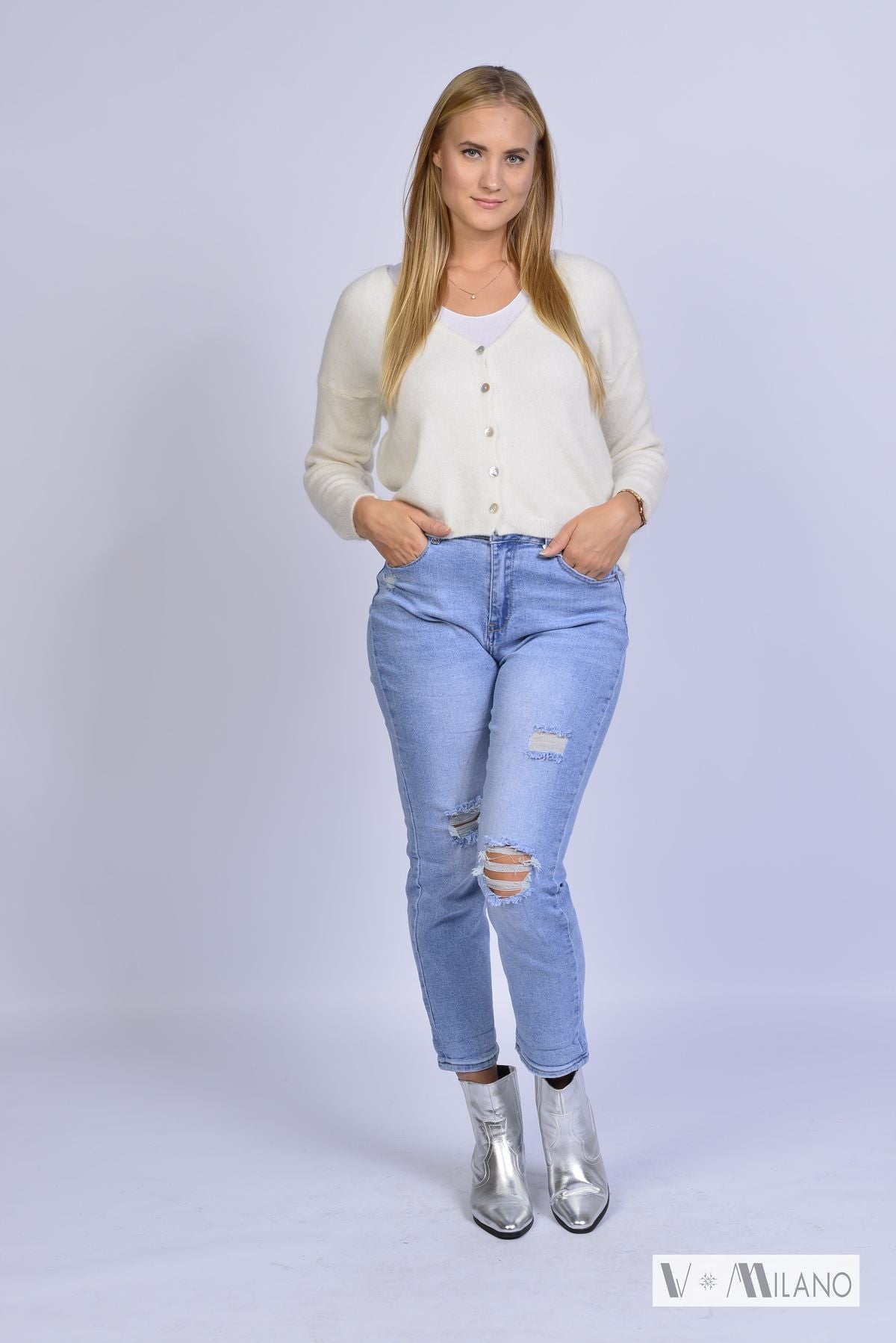 Strickjacke Vflauschig – Soft Alpaka Blend Cardigan